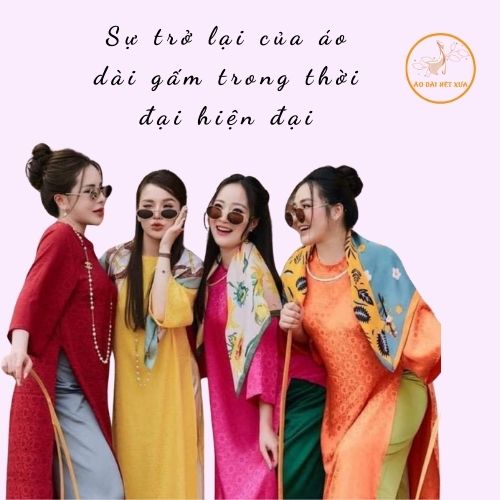 áo dài gấm trong thời đại hiện đại